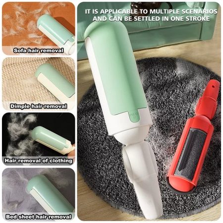 2-Way Pet Hair Roller- Effortless Furniture and Clothes Cleaning