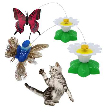 Colorful Interactive Rotating Toys for Cats